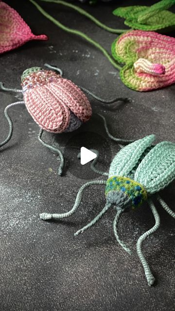 Marianne Seiman on Instagram: "B like bugs. Or beetles. Or something. Always wanted to try and make some insects. So here are my first ones. Def will explore it further." Crochet Bugs And Insects, Crochet Beetle, Crochet Insects, Crochet Garden, Stink Bugs, Knitted Items, Crochet Brooch, Instagram B, Macrame Ideas