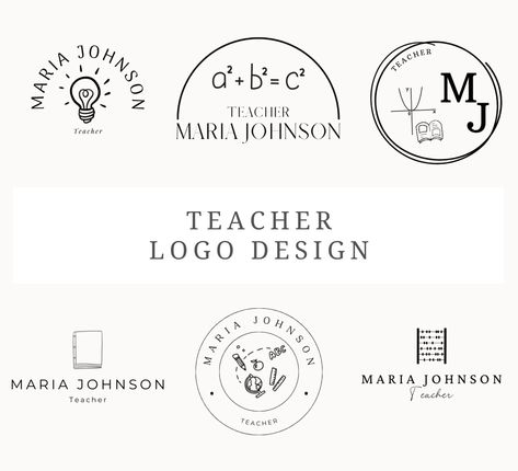 Teacher Logo Design, Tutoring Logo, Logo Design Canva, Teacher Logo, Business Templates, Canva Pro, Professional Logo Design, Logo Business, Personal Logo