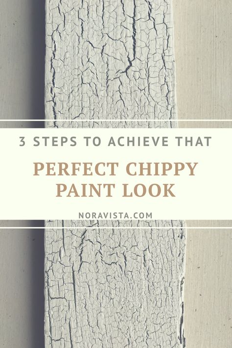 Wood Distressing Techniques, Antique Crackle Paint, How To Make Chippy Paint Finish, How To Do Chippy Paint, Crackle Paint With Hairspray, Chipped Paint Look Diy, How To Chippy Paint Diy, How To Crackle Paint Furniture, How To Crackle Paint Wood