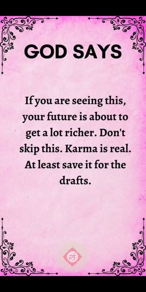 Karma Is Real, Christian Quotes God, Luck Quotes, Believe Quotes, Affirmations For Happiness, God Says, Good Luck Quotes, Inspirational Quotes God, Inspirational Prayers