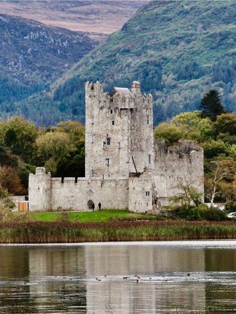 Ireland Moodboard, Ross Castle Ireland, Irish Landscapes, Living Arrangements, Ross Castle, Real Castles, Castle Ireland, Castle Home, Medieval Castles