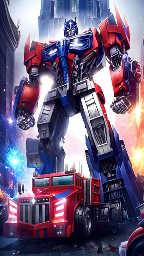 Optimus Prime Artwork, Transformers Optimus Prime Art, Transformer Optimus Prime, Transformers Birthday Cake, Famous Movie Cars, Transformers Cartoon, Transformers Poster, Iron Man Cartoon, Optimus Prime Art