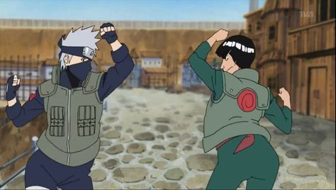 Might Guy And Kakashi, Couples Homecoming Pictures, Naruto Friends, Guy Sensei, Duo Poses, Puzzle Ideas, Rock Lee Naruto, Lee Naruto, Homecoming Pictures