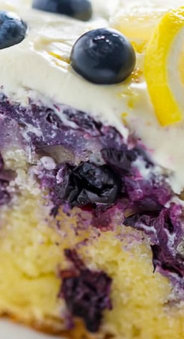 Lemon Blueberry Poke Cake, Blueberry Poke Cake, Lemon Blueberry Bundt, Lemon Blueberry Bundt Cake, Blueberry Bundt, Blueberry Bundt Cake, Chocolate Blueberry, Baker By Nature, Blueberry Cupcakes