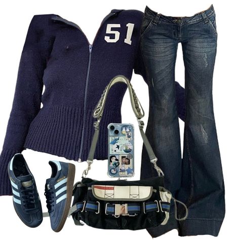 blue fit :) #emmiol #fashion #blueoutfit #ootd #aestheticfashion Blue Outfits Aesthetic, Outfit Giorno, Ross Outfits, Adidas Special, Tvd Dr, Emma Ross, Rock Star Outfit, Blue Outfits, Downtown Outfits