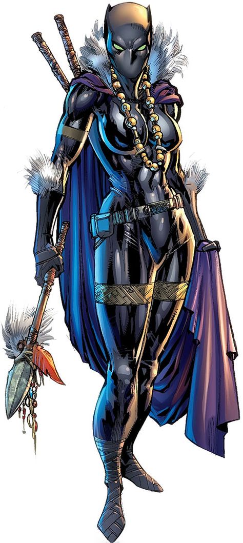 Black Panther - Marvel Comics - Shuri - Wakanda heroine early version - Writeups.org Shuri Marvel, Shuri Black Panther, Black Panther Comic, Blue Marvel, Female Warriors, Marvel Heroines, Panther Art, Black Panther Art, Avengers Characters