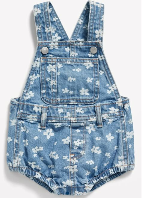 Girls Overalls, Baby Time, Printed Jeans, Decorative Metal