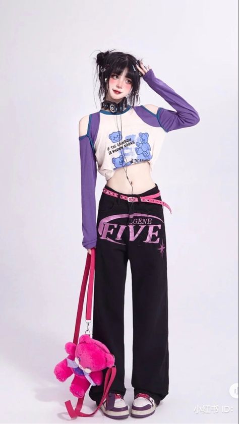 Chinese 2000s Fashion, Star Girl Aesthetic, Pixie Rebels, Japanese 90s, Japanese Y2k, 2000s Japanese Fashion, 일본 패션, Harajuku Outfits, Concept Clothing