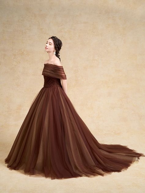 Brown Elegant Dress, Brown Prom Dress, Brown Dresses Formal, Eid Images, 1800's Dress, Net Dress, Fashion Project, Thanksgiving Outfit, Brown Dress