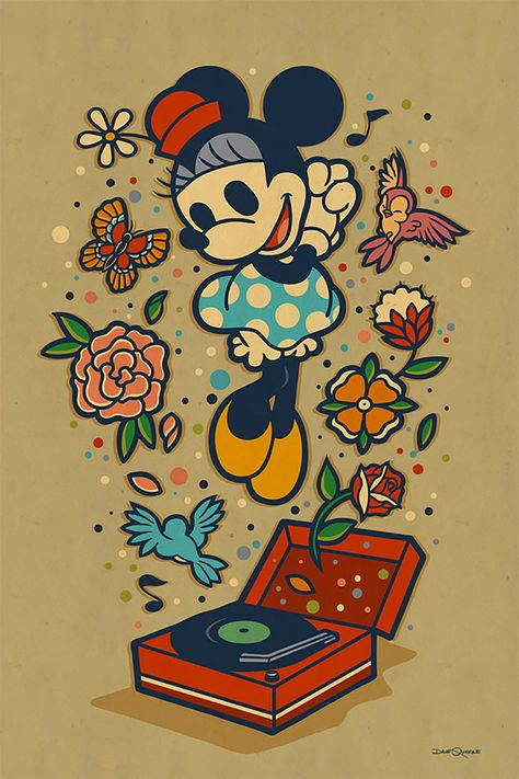 Vintage Style Disney Illustrations by Dave Quiggle – Inspiration Grid | Design Inspiration Dave Quiggle, Images Pop Art, Disney Illustration, Vintage Cartoons, Art Beat, Retro Disney, Cartoon Cartoon, Downtown Disney, Disney Life