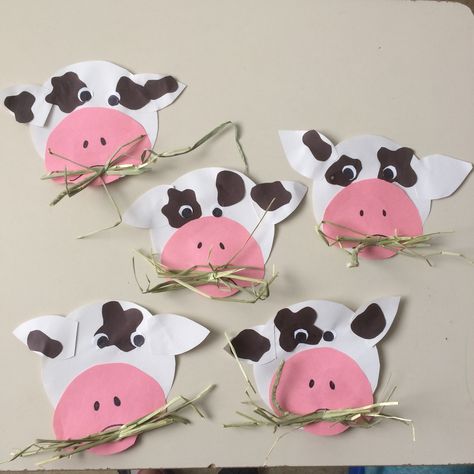 Cow Toddler Craft, Cow Crafts For Preschoolers, Cow Art For Toddlers, Barn Crafts Preschool, Farm Arts And Crafts Preschool, Cow Arts And Crafts, Cow Art Preschool, Cow Preschool Craft, Cow Activities For Toddlers