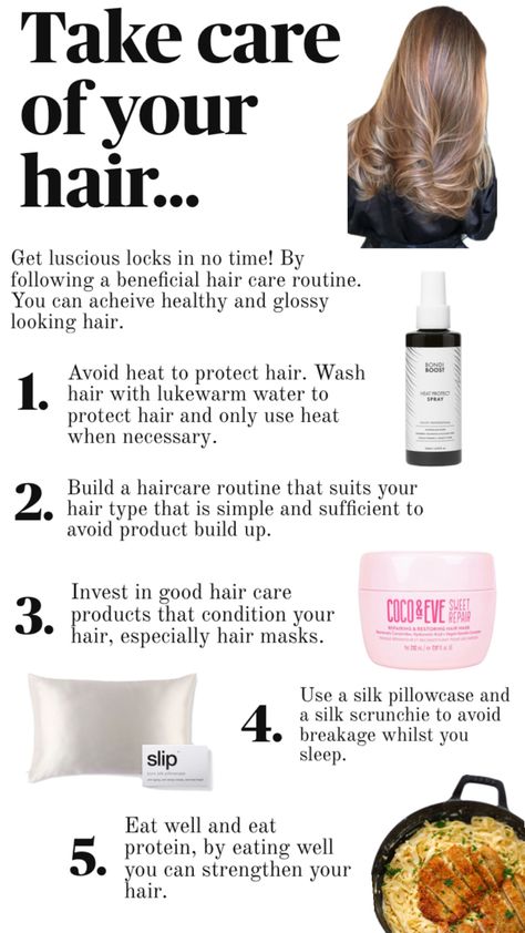 Haircare routine to avoid breakage Healthy Hair Routine, For Healthy Hair, Hair Routine, Silk Pillowcase, Hair Repair, Hair Care Routine, Protective Hairstyles, Hair Mask, Take Care Of Yourself