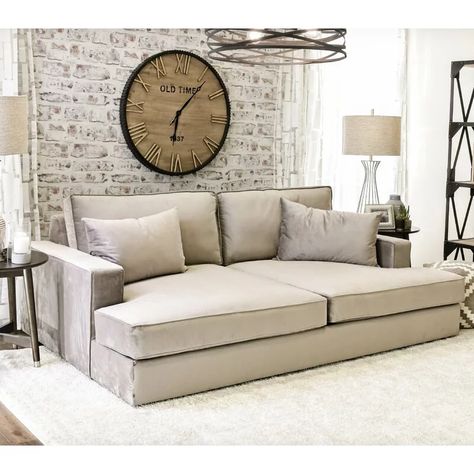 BUY NOW Extra Deep Sofa, Industrial Living Room Design, Deep Sofa, Square Arm Sofa, Industrial Livingroom, Home Theater Seating, Chaise Lounge, Room Furniture, Living Room Designs