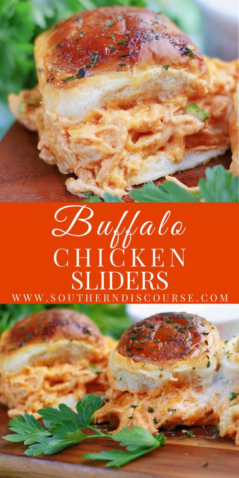 Buffalo Chicken Sandwich Shredded, Healthy Buffalo Chicken Sliders, Buffalo Shredded Chicken Sandwiches, Chicken Sliders Recipes Simple, Buffalo Shredded Chicken Recipes, Pulled Buffalo Chicken Sandwich, Buffalo Chicken Sliders Cream Cheese, Buffalo Ranch Sliders, Best Buffalo Chicken Sliders