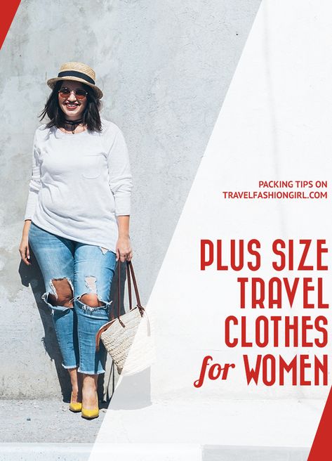 plus-size-travel-clothes-for-women Plus Size Travel Outfits Airport Style, Plus Size Travel Clothes, Plus Size Airport Outfit, Travel Outfit Plus Size, Plus Size Travel, Summer Outfits Travel, Best Travel Clothes, Plus Size Capsule Wardrobe, Cute Travel Outfits