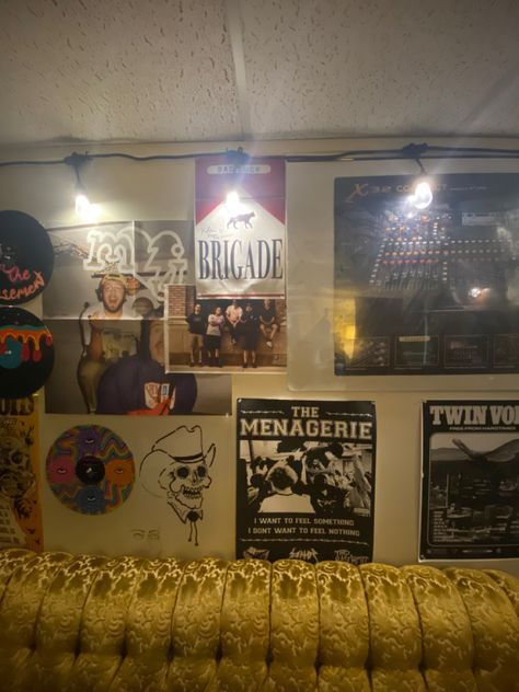 Snapped this picture at local music venue in Rexburg Idaho, The Basement. Featuring a poster I made, Marlboro mock poster for @badluckbrigade on instagram Basement Posters, Music Show Poster, Rexburg Idaho, Basement Makeover, Basement Walls, Local Music, Feeling Nothing, Music Venue, The Basement