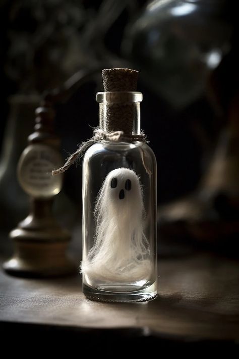 Download free HD stock image of Glass Bottle Transparency Ghost Images, Fall Halloween Crafts, Photo Illustration, Glass Bottle, Free Photo, Fall Halloween, Halloween Crafts, Free Photos, Glass Bottles