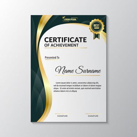 Certificate Of Appreciation Template Editable Free, Graduation Certificate Design, Certificate Design Inspiration, Calendar Design Layout, Certificate Of Recognition Template, Study University, Green Certificate, Graduation Certificate Template, Elegant Words