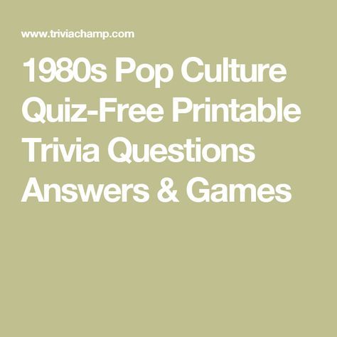 80s Trivia, Christmas Trivia Quiz, History Trivia Questions, Pop Culture Quiz, Funny Quiz Questions, Trivia Categories, Movie Trivia Questions, Trivia Questions For Kids, Pop Culture Trivia