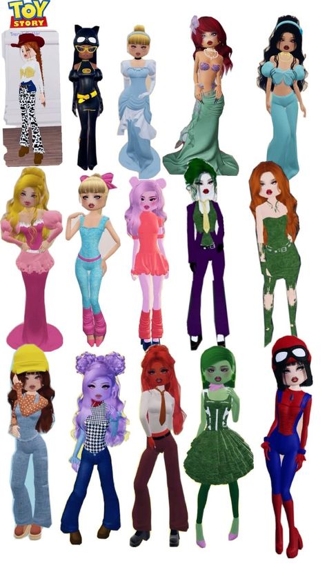 classic well-known cartoon character ideas Cartoon Character Ideas, Hair Stylist Tips, Fancy Dress Code, Bloxburg Decals Codes Aesthetic, Eid Outfit, Cartoon Outfits, Fit Board Workouts, Preppy Outfit, Character Ideas