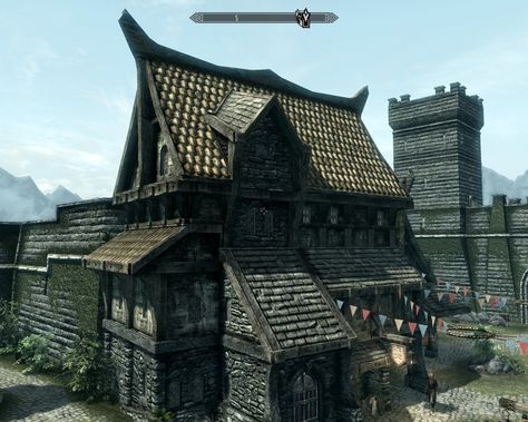 skyrim architecture Skyrim House, Nordic Architecture, Fantasy Town, Skyrim, Cologne Cathedral, Architecture House, Big Ben, Castle, Dream House