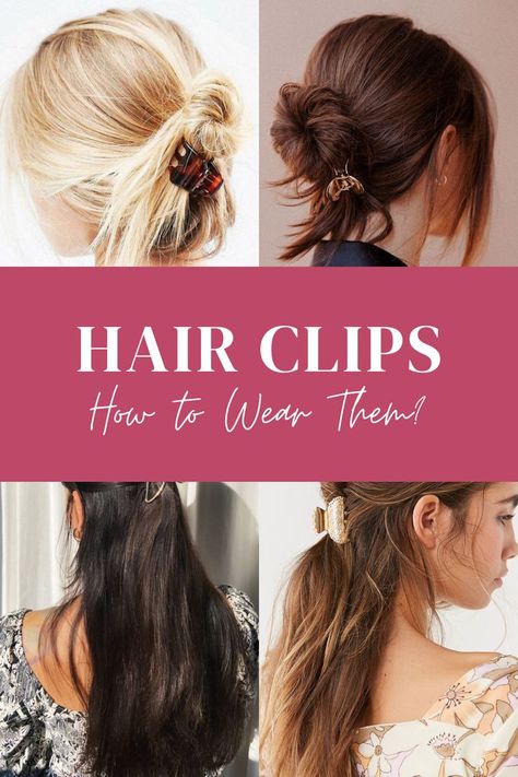 How to Wear Hair Clips How To Wear Hair Clips, Hair Styling Ideas, Curly Hair Mousse, Hair Styling Tips, Hair Clip Hairstyles, Event Hairstyles, Black Hair Balayage, Clip Hairstyles, Flower Girl Hairstyles