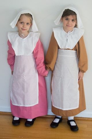 Monk Costume Diy, Pilgram Dress, Diy Pilgrim Costume Kids, Pilgrim Costume Diy, Diy Colonial Costume, Thanksgiving Costumes For Kids, Diy Pilgrim Costume, Thanksgiving Pilgrims And Indians, Hamilton Play