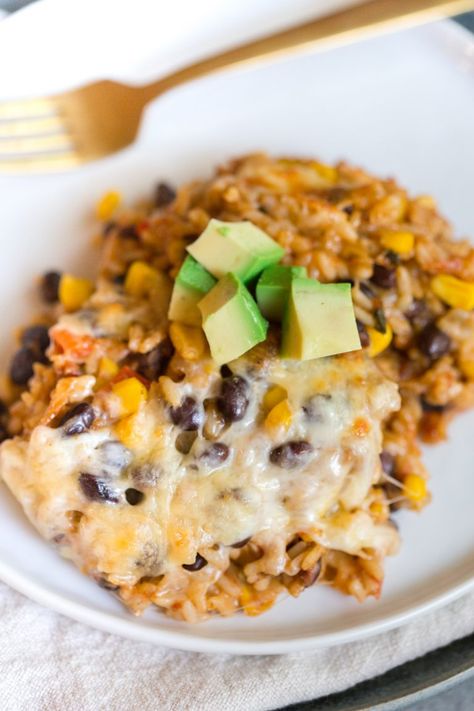 Mexican Freezer Meals, Chicken Taco Rice, Taco Rice Casserole, Chicken Taco Casserole, Mexican Rice Casserole, Mexican Chicken And Rice, Chicken Freezer Meals, Taco Rice, Mexican Chicken Casserole