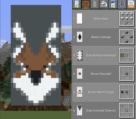 Deer Banner Minecraft, Animal Banners Minecraft, Dog Banner Minecraft, Bunny Banner Minecraft, Minecraft Banners Designs, Minecraft Flag Design, Cute Banner Designs Minecraft, Cool Banner Designs Minecraft, Banner Design Minecraft