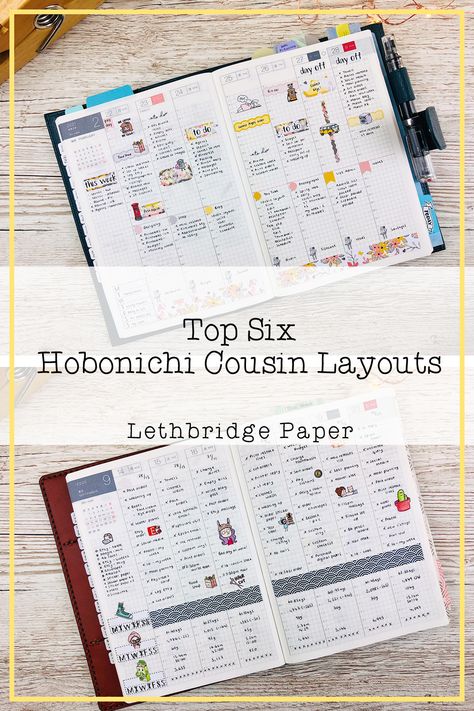 A6 Bujo Layouts, Hobonichi Techo Cousin A5, Hobonichi A5 Planner Ideas, Hobonichi Cousin Inspiration, Hobonichi Ideas Inspiration, Hobonichi A6 Layout, Hobonichi Original Layout Ideas, Hobonichi Weekly Layout, Hobonichi Cousin Weekly Layout Ideas