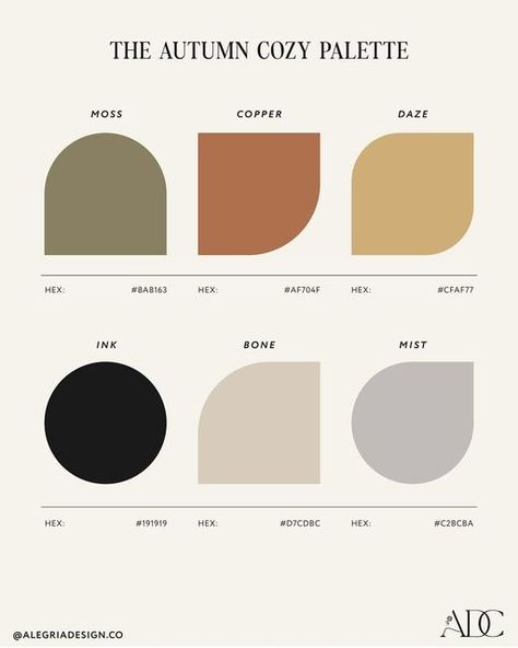 Cozy Color Schemes, Autumn Colour Palette, Before The New Year, Muted Colours, Web Design Studio, Fall Color Palette, One Colour, Color Palette Design, Cozy Autumn