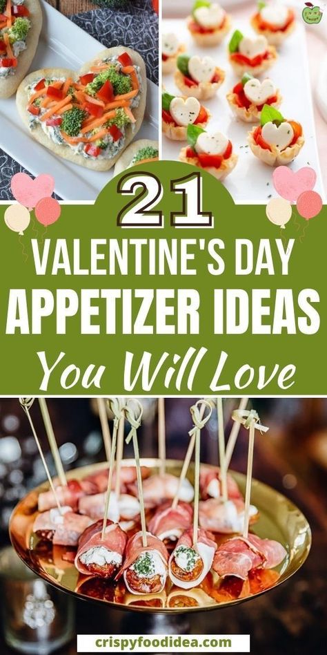 Valentines Day Appetizers, Valentine Dinner Party, Valentines Food Dinner, Valentines Party Food, Valentines Brunch, Valentines Snacks, Healthy Valentines, Valentines Baking, Elegant Appetizers