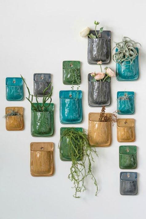 If you get a plant, you'll need a pot or planter to house it. Shop from our curated collection of over 100 high quality, long-lasting pots, and planters. Our favorite picks range from Pinterest-worthy terracotta pots to masculine concrete planters - we have something for everyone. Wall Accents Decor, Herb Garden In Kitchen, Wall Planters, Glazed Walls, Terracotta Wall, Pottery Handbuilding, Clay Wall, Ceramics Projects, Dried Floral