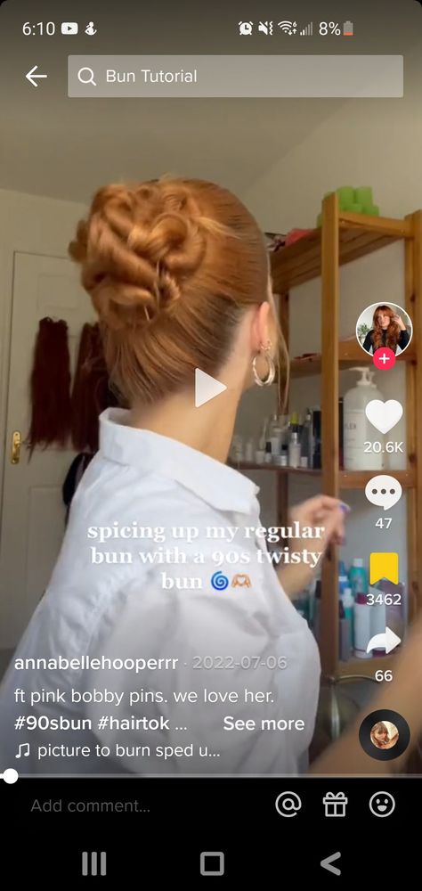 Twisty Bun, Bun Tutorial, More Pictures, Hair Inspo, Cute Hairstyles, Bobby Pins, Love Her, Hairstyles, Hair Styles