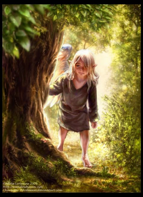 Little Thranduil on his arrival to Greenwoood with his family. Homeless nobility Discovery by Saimain on deviantART Elf Rogue, Elves Fantasy, Thranduil, Rpg Characters, Legolas, Arte Fantasy, Fantasy Rpg, Fantasy Inspiration, Medieval Fantasy