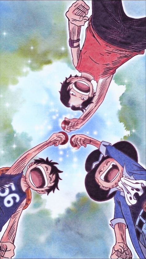 Ace Sabo Luffy, One Piece Photos, Ace And Luffy, One Piece Cartoon, One Piece Crew, One Piece Wallpaper Iphone, 1080p Anime Wallpaper, Zoro One Piece, Anime Cover Photo