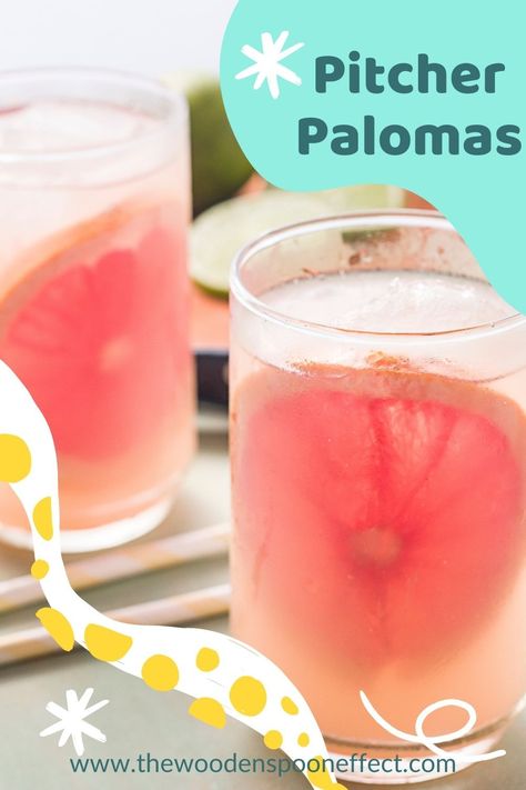 Easy Palomas Paloma Punch, Best Punch Recipe, Paloma Recipe, Flavored Sparkling Water, Delicious Hot Chocolate, Liqueurs Recipes, Hot Chocolate Drinks, Honey Lime, Lemonade Recipes