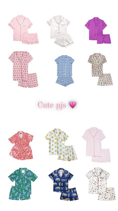 Preppy Preppy Pajama Outfits, Preppy Pjs Pajama Set, Preppy Pajamas Set, Preppy Pajamas, Preppy Pjs, Day List, Preppy Stuff, Pajama Outfits, Casual Preppy Outfits