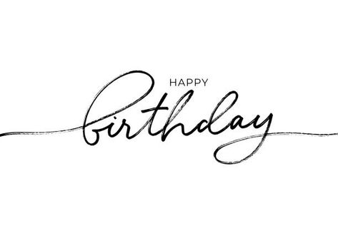 Calligraphy Happy Birthday, Birthday Calligraphy, Happy Birthday Calligraphy, Happy Birthday Font, Birthday Filter, Birthday Doodle, Instagram Design Creative, Background Birthday, Birthday Posters