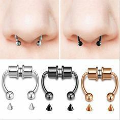 Magnetic Nose Ring, Appearance Tips, Nose Cuffs, Faux Septum Ring, Piercing Clip, Faux Septum, Faux Piercing, Artist Apron, Cool Ear Piercings