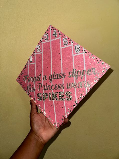 Track Graduation Cap, Grad Cap Topper Ideas, Track And Field Graduation Cap, Athletic Trainer Graduation Cap, Hurdles Quotes, Best Senior Quotes, Track Senior Pictures, Graduation Cap Decoration Diy, High School Graduation Cap