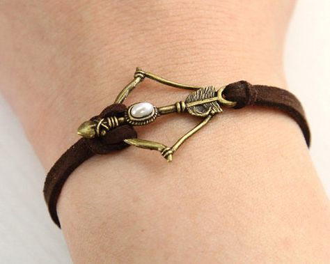 Brave Jewelry, Disney Brave, Leather Bangle, Bow Jewelry, Disney Jewelry, Disney Inspired, Disney Style, Archery, Cute Jewelry