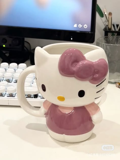 Hello Kitty 3d, Images Hello Kitty, Hello Kitty Mug, Charmmy Kitty, Hello Kitty Rooms, Hello Kitty Aesthetic, Hello Kitty Accessories, Pretty Mugs, Hello Kit