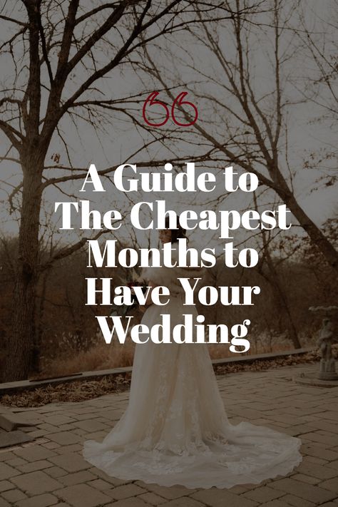 Planning a wedding on a budget can be extremely stressful. But it doesn't have to be - following the right strategies can save you hundreds or thousands of dollars. One of the simplest ways to save money is to pick the right month to have your wedding. In A Guide to The Cheapest Months to Have Your Wedding, learn which months that can make the most sense financially, and how to plan your wedding accordingly. Visit loudbride.com to learn more. Fast Wedding Planning, Plan A Wedding In 6 Months, How To Plan A Wedding In 6 Months, Cheapest Wedding Ideas, How To Plan A Wedding In 9 Months, Plan A Wedding In 9 Months, How To Plan A Wedding In One Month, Best Month To Get Married, Wedding Planning Checklist 6 Months Real Simple