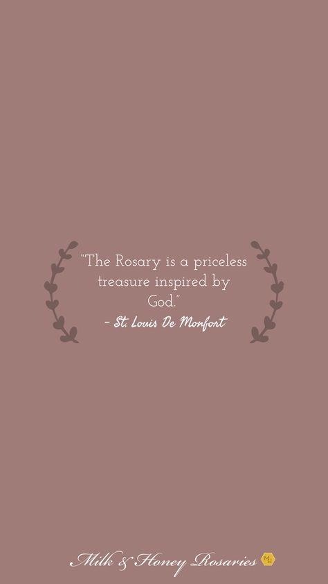 “The Rosary is a priceless treasure inspired by God.” -St. Louis De Monfort #rosary #rosarydiffuser #etsy #praytherosary #catholic #catholicsaints #phonewallpaper #essentialoils #rosaries #milkandhoneyrosaries Bible Verse Desktop Wallpaper, Verse Wallpaper, Praying The Rosary, Verses Wallpaper, Writing Therapy, Free Phone Wallpaper, The Rosary, Bible Verse Wallpaper, Milk And Honey