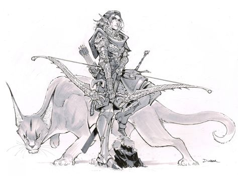 Max Dunbar Dnd, Banished Knight, Max Dunbar, Dnd Ranger, Elf Ranger, Tinta China, Dungeons And Dragons Characters, Dnd Art, Dungeons And Dragons Homebrew