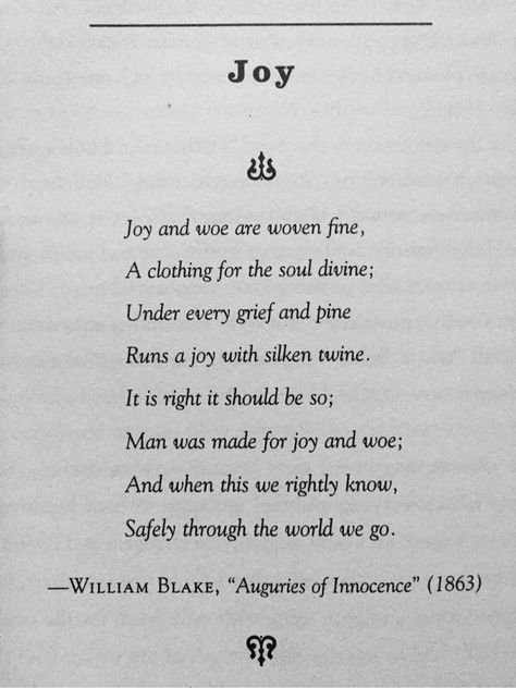 William Blake - Joy Quotes Literature, Gene Keys, William Blake, Literature Quotes, Poetry Words, Writing Poetry, Literary Quotes, A Poem, Poem Quotes