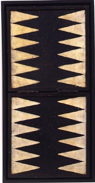 Backgammon Board, Vintage Board Games, Game Boards, Miniature Quilts, Wall Stencil, American Folk Art, Pattern Play, Old Games, Game Board