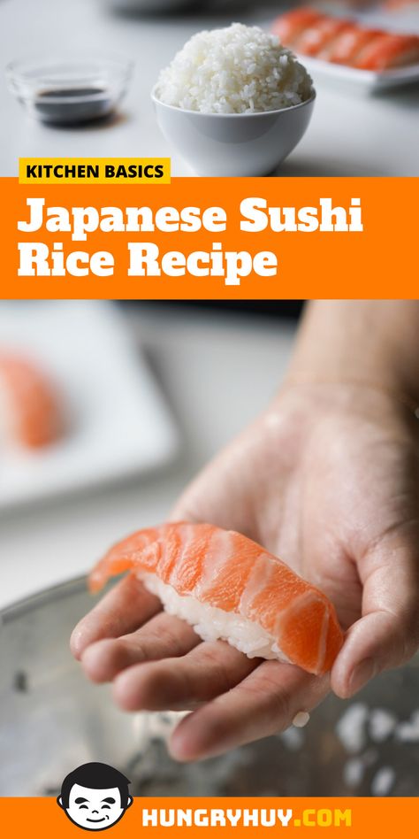 Japanese Sushi Rice, Sushi Dinner Party, Perfect Sushi Rice, Sushi Rice Recipe, Make Sushi Rice, Cooked Sushi Recipes, Sushi Rice Recipes, Veggie Sushi, Japanese Food Sushi