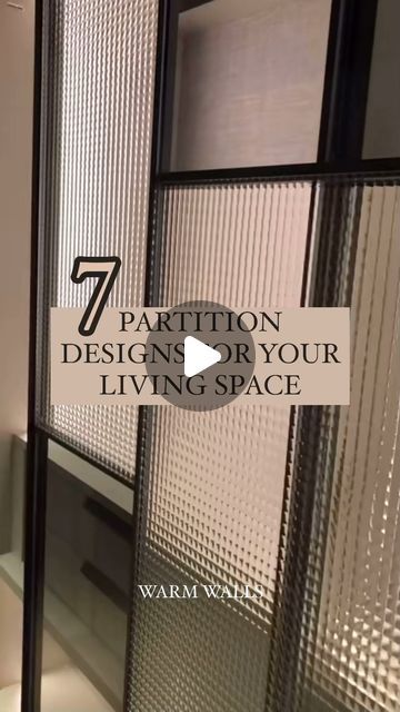 Warm Walls By Priyal on Instagram: "Transform your space with these partition designs.  Follow for more Save for later ✔️  [Interior, Partition, Trending, styling, living, living room, lifestyle, house, home, renovation, luxury, details, tips, viral, reels, photo ]   #interiör #partition #home #detailsmatter #house #homesweethome #decorideas #homerenovation #luxuryhome #life #photography #detailing #transformation #thursday #2024 #february #viral #viralreels #instagram #instalike #instamood #jaipur #warmwalls" Luxury Partition Design, Glass Wall Partition Design, Hall Partition Living Rooms, Partition Wall Living Room, Living Room Partitions, Living Dining Partition, Partition Design Living Rooms, Partition Between Living And Dining, Partitions Design